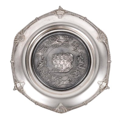 Lot 2241 - A Commemorative 'Waterloo' Silver Salver, Christopher Nigel Lawrence, London, 2000, produced to...