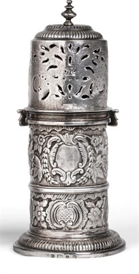 Lot 2249 - A George IV Silver Lighthouse Caster, maker's mark RG probably for Robert Gainsford, Sheffield...