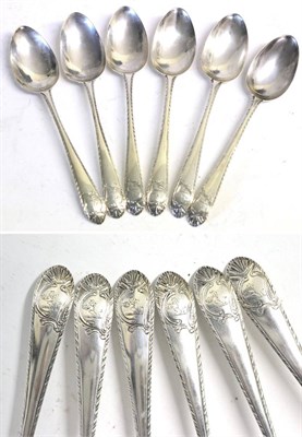 Lot 2280 - A Set of Six Irish George III Silver Dessert Spoons, Michael Keating, Dublin circa 1780,...