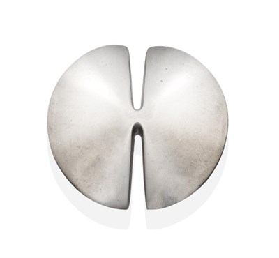 Lot 2015 - A Silver Georg Jensen Brooch, Designed by Nanna Ditzel, model number 337B, of abstract circular...