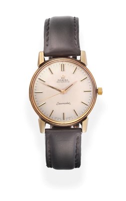 Lot 2185 - A 9ct Gold Automatic Centre Seconds Wristwatch, signed Omega, model: Seamaster, 1968, (calibre 552)