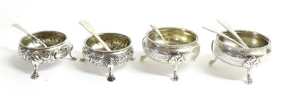 Lot 2233 - A Pair of Victorian Circular Silver Salts, George Richards & Edward Brown, London 1862, with...