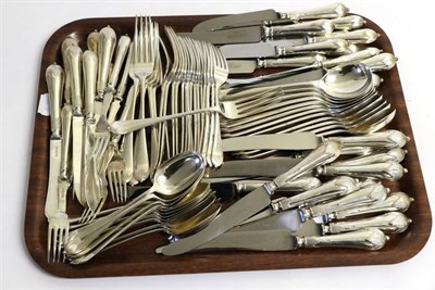 Lot 2279 - A Composite Service of Edwardian and Later Silver Georgian Pattern Flatware, various dates and...