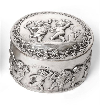 Lot 2286 - A Victorian Silver Oval Box, Jane Brownett, London 1888, the hinged cover and sides decorated...