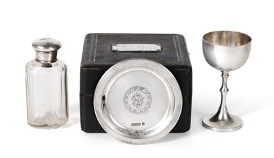 Lot 2289 - An Edwardian Silver Travelling Communion Set, Cooper Brothers & Sons, Sheffield 1906,...