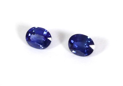 Lot 2169 - Two Loose Oval Cut Sapphires, of 1.59 carat each approximately (2)