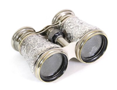 Lot 2227 - A Pair of Late Victorian Silver Mounted Binoculars, Barnett Henry Abrahams, Birmingham 1891, chased