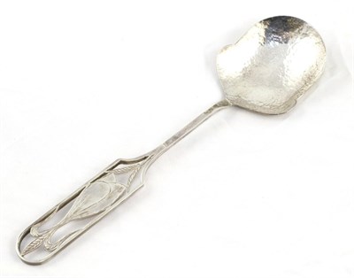 Lot 2295 - An Arts & Crafts Silver Serving Spoon, maker's mark HM an anchor between, probably Australian,...