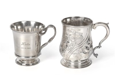 Lot 2323 - An Early George III Silver Christening Mug, probably William Cripps, London 1761, baluster form and