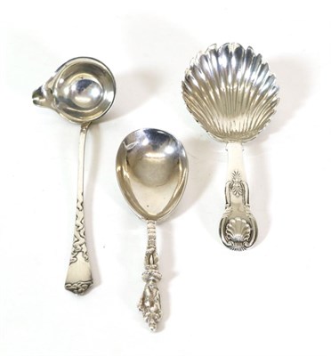 Lot 2359 - A Scottish George IV Silver Single Struck Kings Pattern Caddy Spoon, maker's mark JA, Edinburgh...