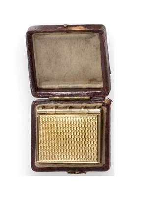 Lot 2402 - A William IV Novelty Silver Gilt Book Form Vinaigrette, makers mark TD a pellet between,...