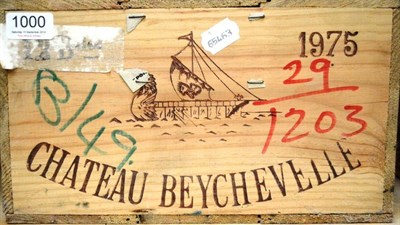 Lot 1000 - Chateau Beychevelle 1975, St Julien, owc (twelve bottles)
