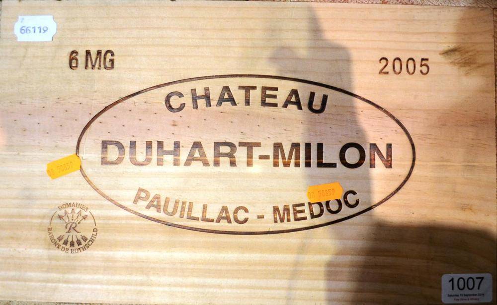 Lot 1007 - Chateau Duhart Milon 2005, Pauillac, magnum, owc (six magnums)