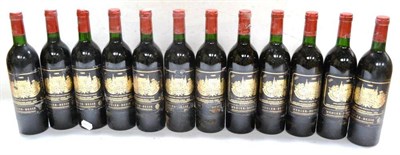 Lot 1026 - Chateau Palmer 1985, Margaux (x12) (twelve bottles) U: into neck or top shoulder, soiled and...