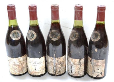 Lot 1042 - Louis Latour Chambolle-Musigny 1978 (x5) (five bottles) U: 3-1cm, badly soiled labels