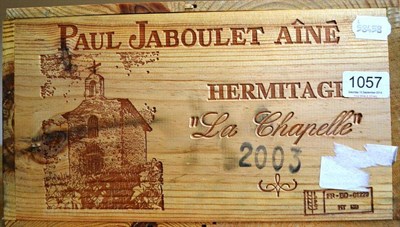 Lot 1057 - Paul Jaboulet Aine Hermitage La Chapelle 2003, owc (twelve bottles)