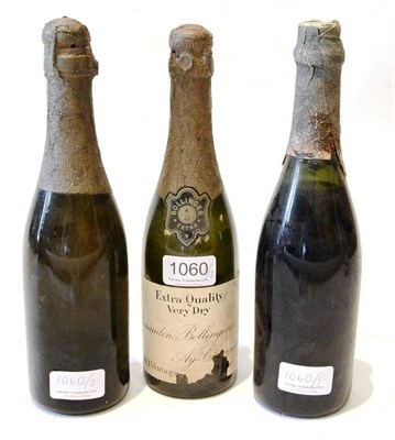 Lot 1060 - Bollinger 1943, vintage champagne, half bottle; Unknown, half bottle (x2) (three bottles) U: 1.5cm