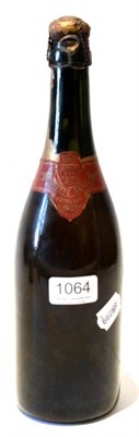 Lot 1064 - Krug 1937, vintage champagne U: 2.5cm inverted, no body label, most of foil missing, neck label