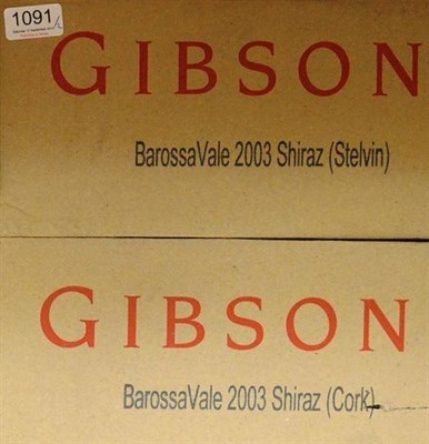 Lot 1091 - Gibson Barossavale Wines Shiraz 2003, Barossa Valley, half case (x2) (twelve bottles)