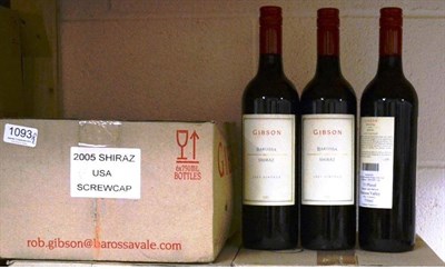 Lot 1093 - Gibson Barossavale Wines Shiraz 2005, Barossa Valley (x9) (nine bottles)