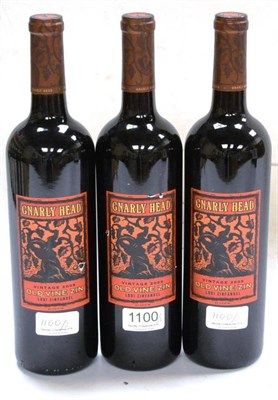 Lot 1100 - Gnarly Head Wines 'Old Vine Zin' Zinfandel 2009, Lodi (x3) (three bottles)