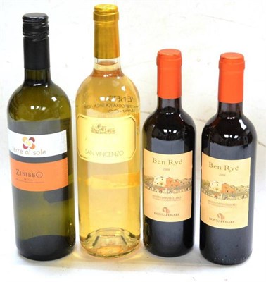 Lot 1107 - Donnafugata Ben Rye Passito di Pantelleria 2008, Sicily (x2); Terre al Sole Zibibbo 2009,...