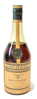 Lot 1141 - Croizet 1906 Cognac Fine Champagne, vintage cognac U: 6.5cm from capsule