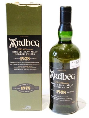 Lot 1157 - Ardbeg 1978, Single Islay Malt Scotch Whisky, limited edition, 70cl, 46%, in original carton,...