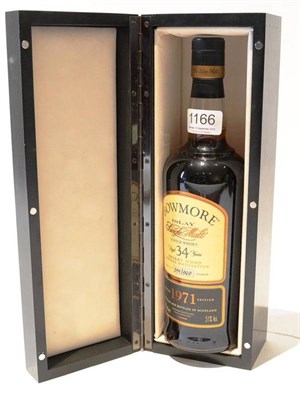 Lot 1166 - Bowmore 34 Year Old 1971, Sherry Wood Vintage Distillation, bottle 295/960, 700ml, 51%, in original