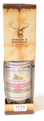 Lot 1173 - Glenlivet 1938, George & J.G. Smith's, bottled by Gordon & Macphail, 75cl, 40%, with original...