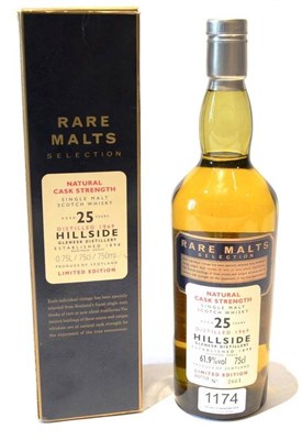 Lot 1174 - Hillside Glenesk 25 Year Old 1969, Rare Malts Selection, distilled 1969, bottle No. 2661, 75cl,...