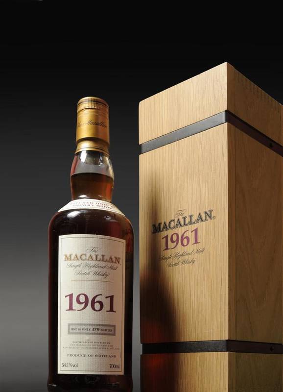Lot 1181 - Macallan 1961, Single Highland Malt Scotch Whisky, limited edition of 379 bottles, 700ml, 54.1%, in
