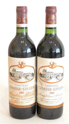 Lot 2014 - Chateau Chasse-Spleen 1982, Moulis-en-Medoc (x2) (two bottles) U: into neck