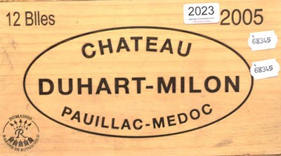 Lot 2023 - Chateau Duhart-Milon 2005, Pauillac, owc (twelve bottles)