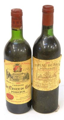 Lot 2032 - Chateau La Croix de Gay 1981, Pomerol; Chateau de Sales 1980, Pomerol (two bottles) U: upper...