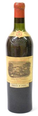 Lot 2039 - Chateau Lafite Rothschild 1945, Pauillac U: upper shoulder, Cruse & Fils slip label, small nick...