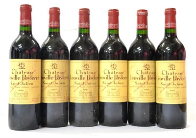 Lot 2048 - Chateau Leoville Poyferre 1994, St Julien (x6) (six bottles) U: into neck