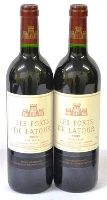 Lot 2050 - Chateau Les Forts de Latour 1996, Pauillac (x2) (two bottles) U: into neck