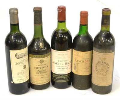 Lot 2056 - Chateau Lynch-Bages 1979, Pauillac; Chateau Lynch-Moussas 1969, Pauillac; Chateau Gruaud-Larose...