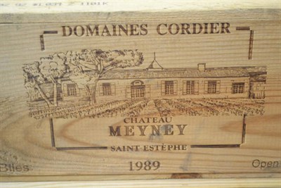 Lot 2061 - Chateau Meyney 1989, St Estephe, owc (twelve bottles)