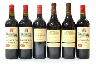 Lot 2062 - Chateau Monbousquet 2005, St Emilion Grand Cru (x2);  Chateau Petit Village 2004, Pomerol;...