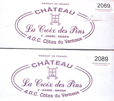 Lot 2089 - Chateau La Croix des Pins Cuvee Garance Rose 2007, Ventoux, half case (x2) (twelve bottles)