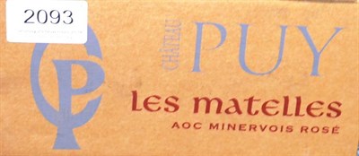 Lot 2093 - Chateau Puy Les Matelles Rose 2009, Minervois, half case (x3) (eighteen bottles)