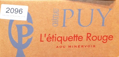 Lot 2096 - Chateau Puy L'etiquette Rouge 2006, Minervois, half case (x2) (twelve bottles)