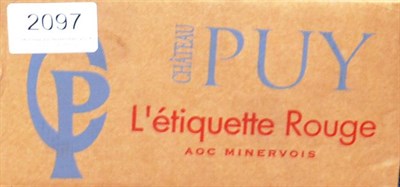 Lot 2097 - Chateau Puy L'etiquette Rouge 2006, Minervois, half case (x3) (eighteen bottles)