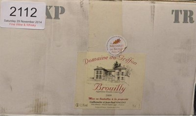 Lot 2112 - Domaine du Griffon Brouilly 2009, Beaujolais (x12) (twelve bottles)