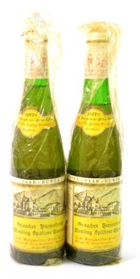 Lot 2167 - Dr. Pauly-Bergweiler Graacher Himmelreich Riesling Spatlese Eiswein 1977 (x2) (two bottles) U:...