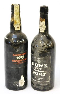 Lot 2177 - Dow 1970, vintage port; Cockburn 1975, vintage port (two bottles)