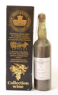 Lot 2186 - Massandra Livadia White Muscat 1905, Ukraine U: top shoulder  Ex Sotheby's The Massandra...