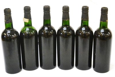 Lot 2200 - Warre 1963, vintage port (x6) (six bottles) U: 5x upper shoulder, 1x mid shoulder, signs of...